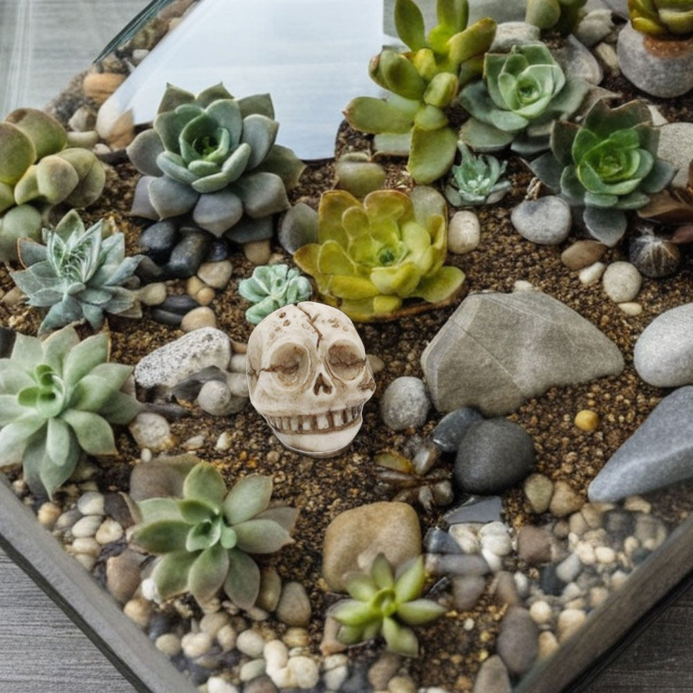 20Pcs Resin Skull Ornament Out - Aquarium Fish Tank ulasan dan harga