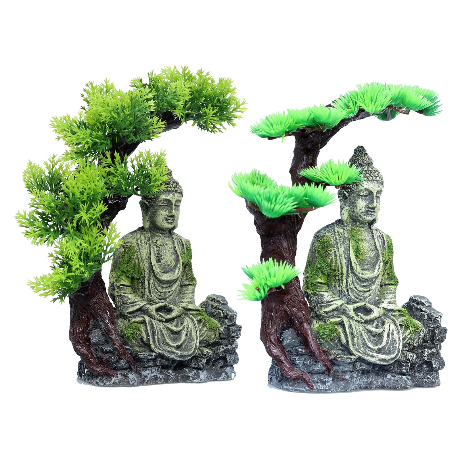 Buddha Statue Aquarium Decorat - Aquarium Fish Tank ulasan dan harga